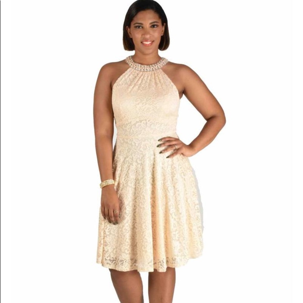 - BNWTbridesmaid,summer,formal dress cream,champagne